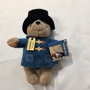 Paddington Bear Plush Rainbow Designs Darkest Peru Blue Coat Stuffed Animal 8"